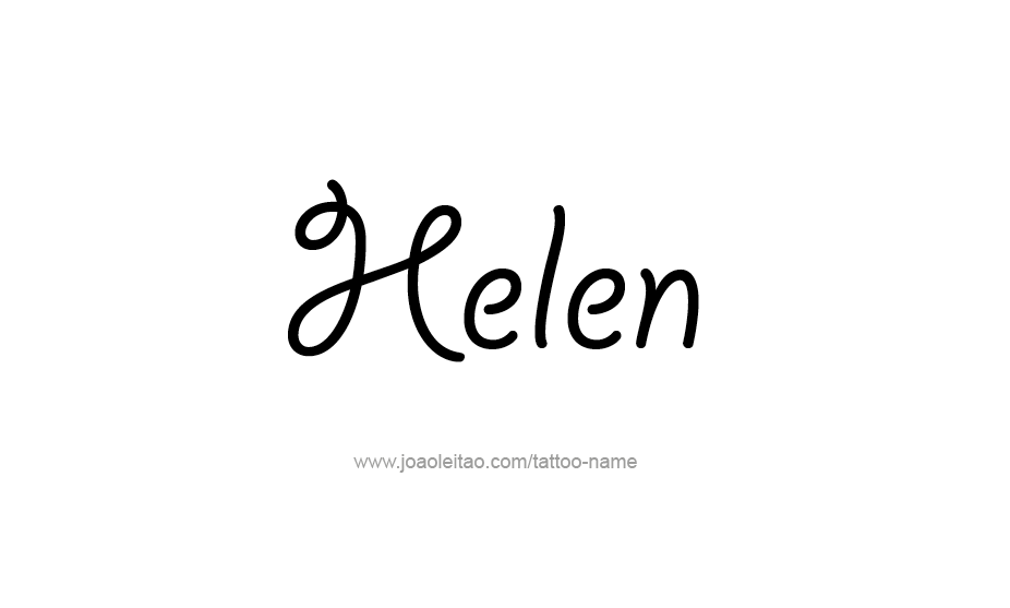 Tattoo Design Name Helen   