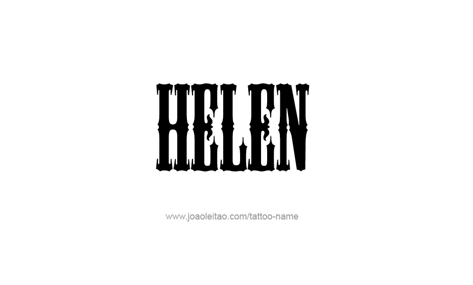 Tattoo Design Name Helen   