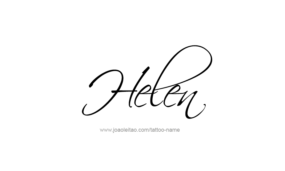 Tattoo Design Name Helen   