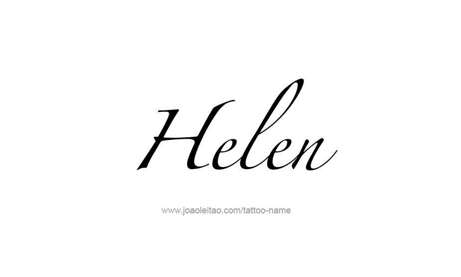 Tattoo Design Name Helen   