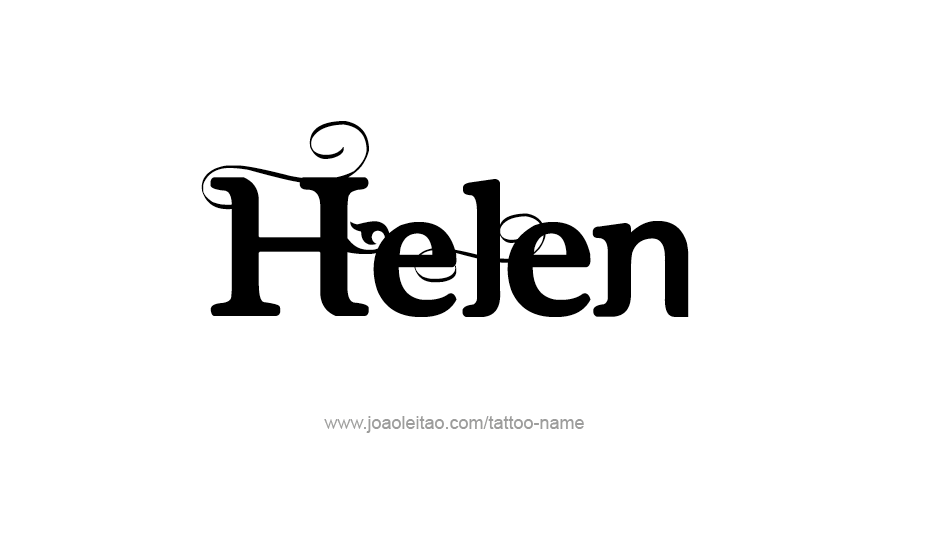 Tattoo Design Name Helen   