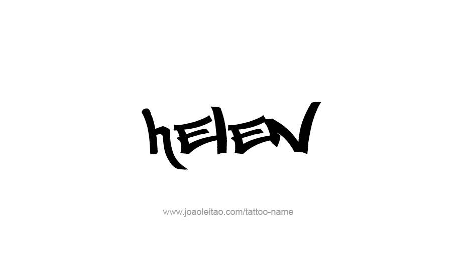Tattoo Design Name Helen   