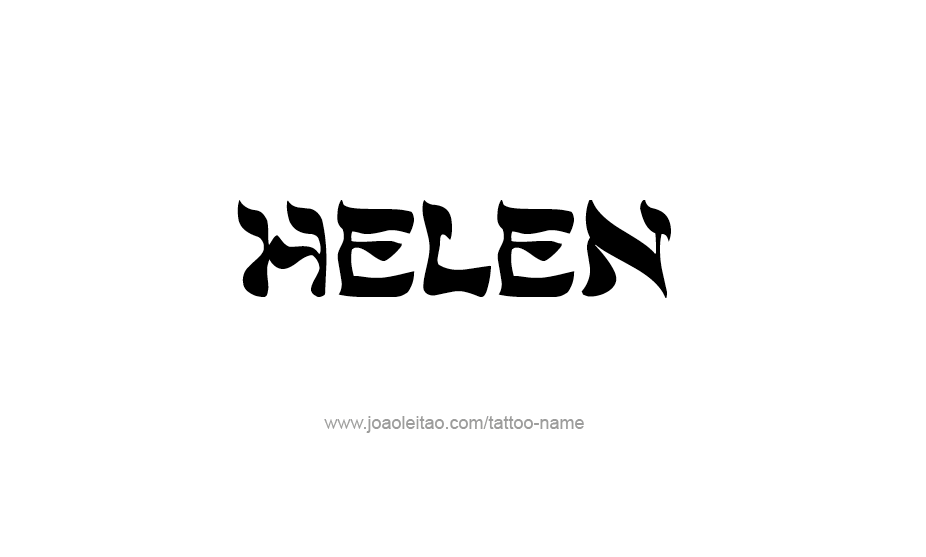 Tattoo Design Name Helen   