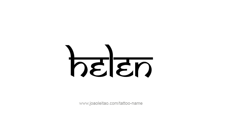 Tattoo Design Name Helen   