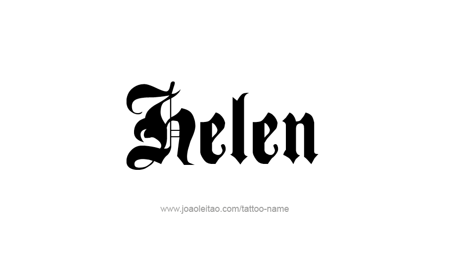 Tattoo Design Name Helen   