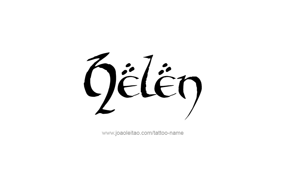 Tattoo Design Name Helen   