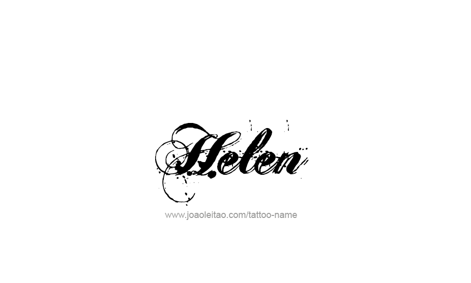 Tattoo Design Name Helen   