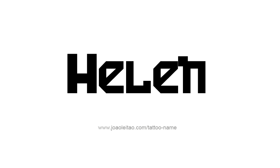 Tattoo Design Name Helen   