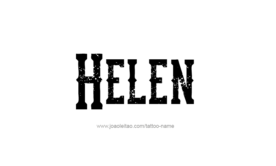 Tattoo Design Name Helen   