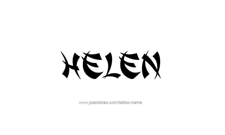 Tattoo Design Name Helen   