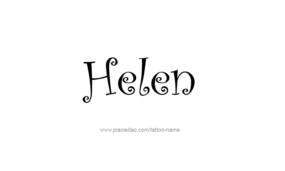 Tattoo Design Name Helen   