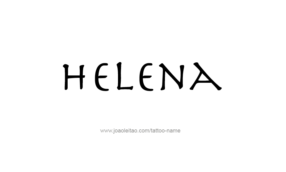 Tattoo Design Name Helena   