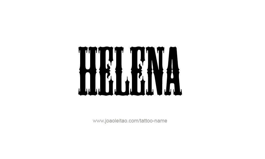 Tattoo Design Name Helena   