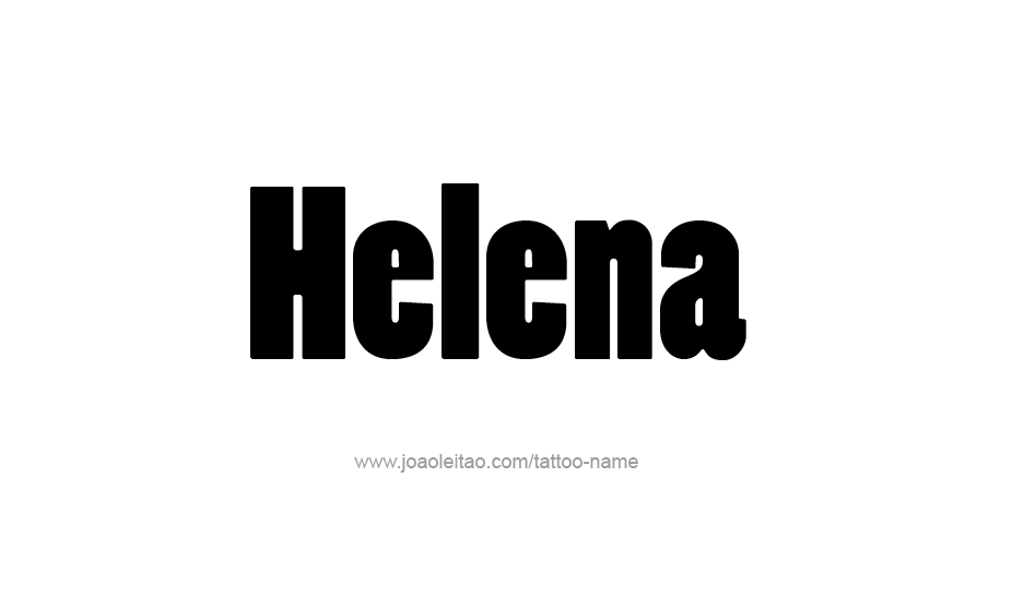 Tattoo Design Name Helena   