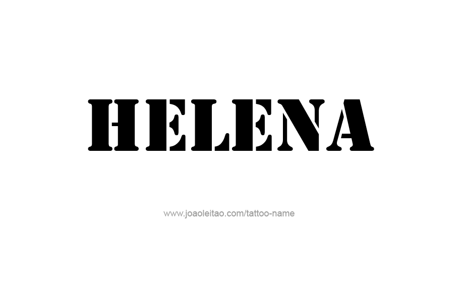 Tattoo Design Name Helena   