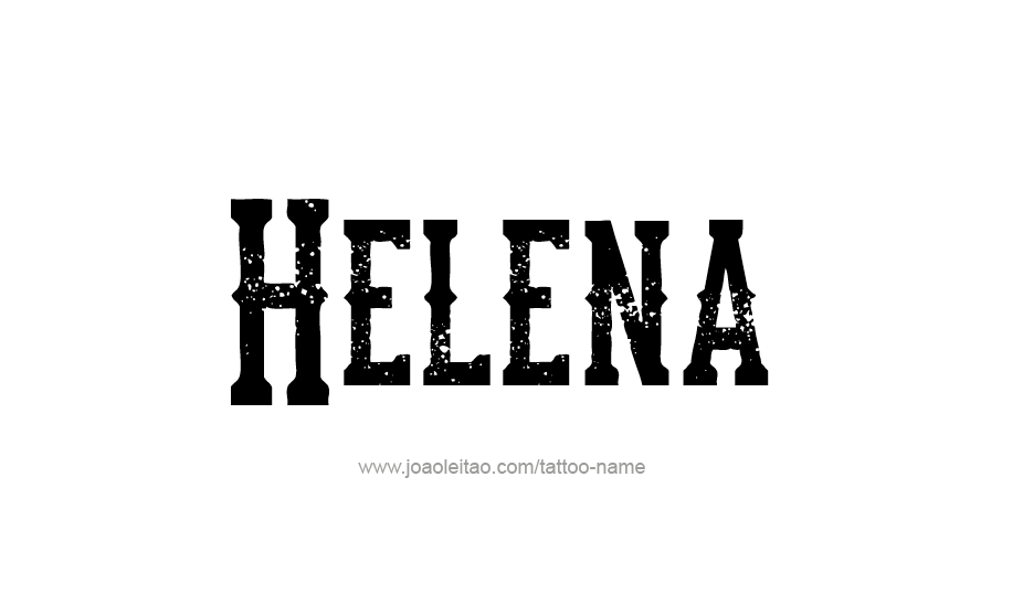 Tattoo Design Name Helena   