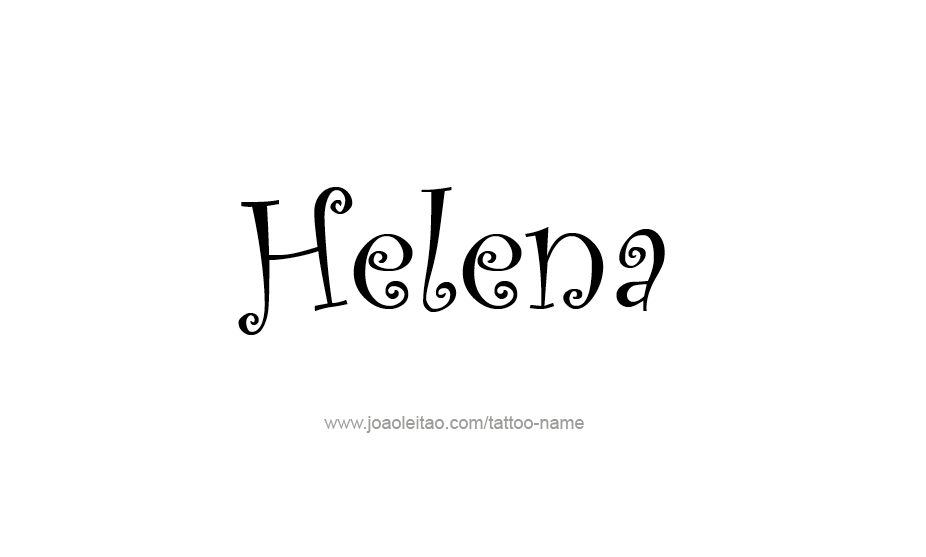 Tattoo Design Name Helena   