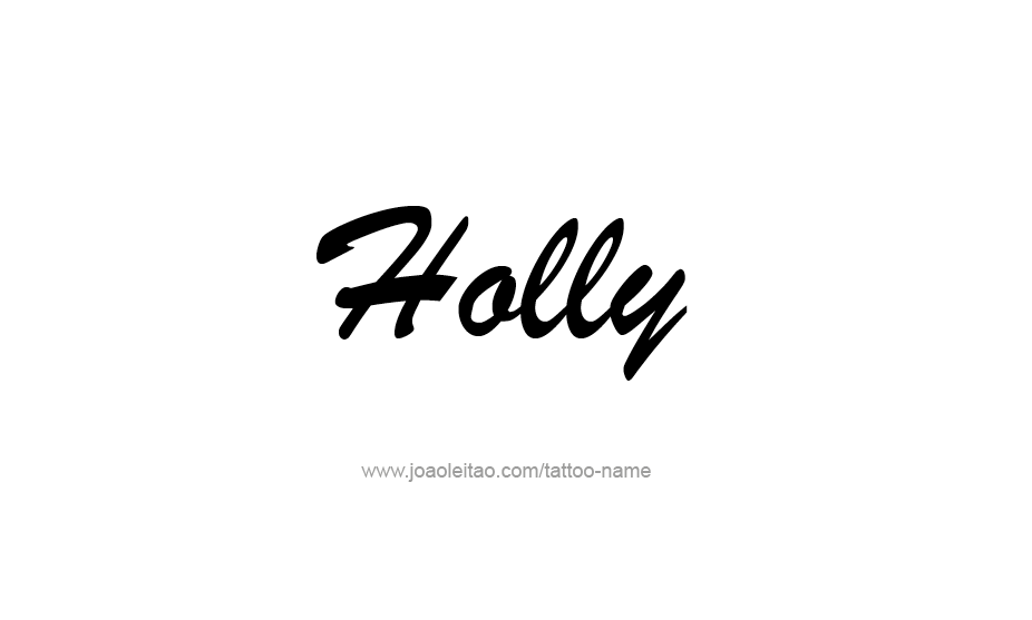 Tattoo Design Name Holly   