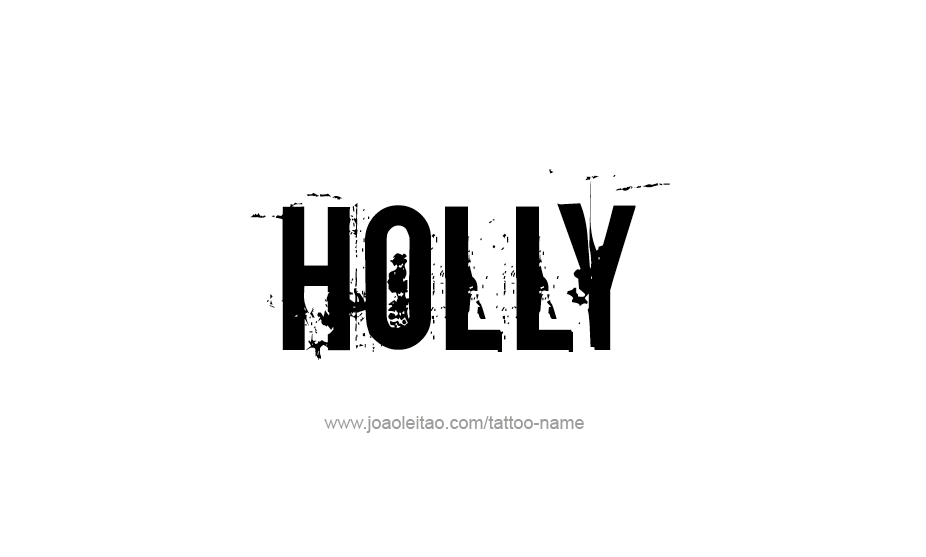 Tattoo Design Name Holly   