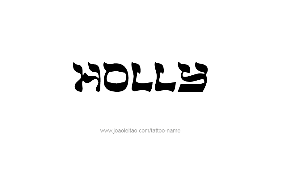 Tattoo Design Name Holly   