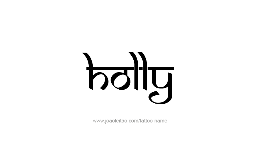 Tattoo Design Name Holly   