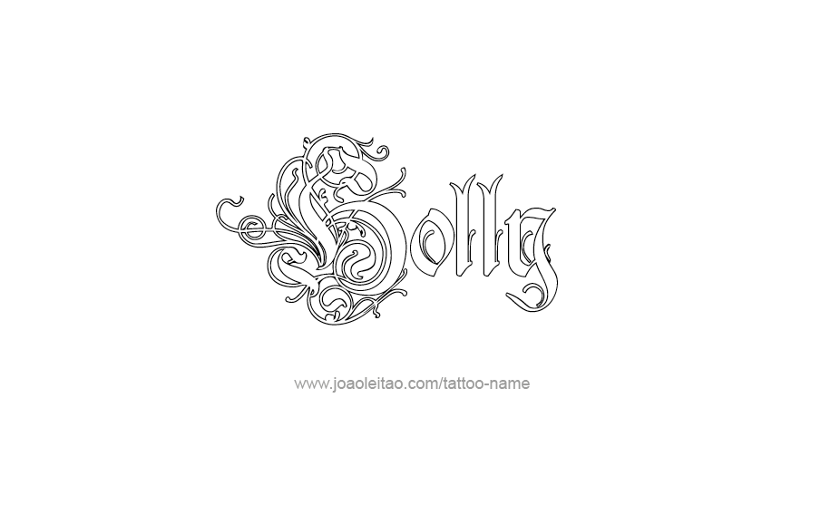 Tattoo Design Name Holly   