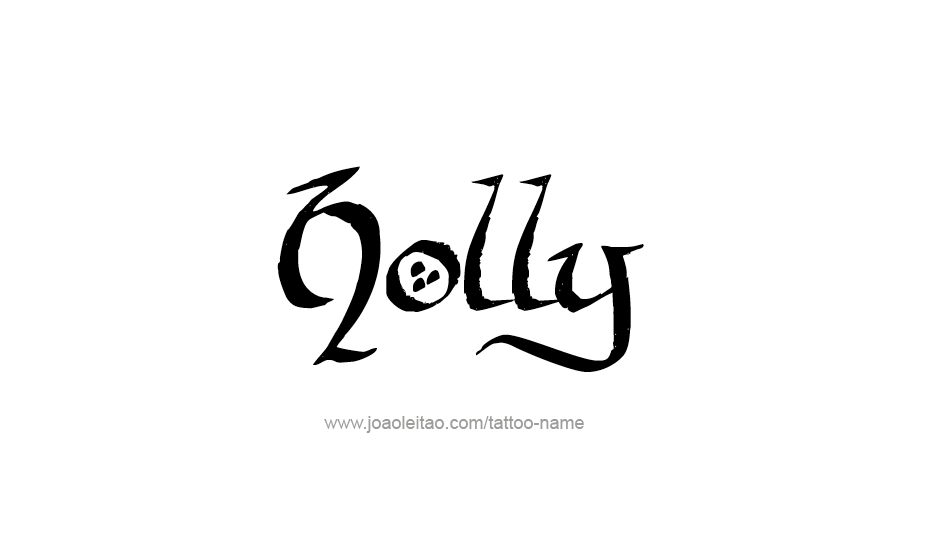 Tattoo Design Name Holly   