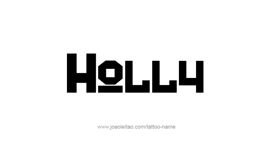 Tattoo Design Name Holly   