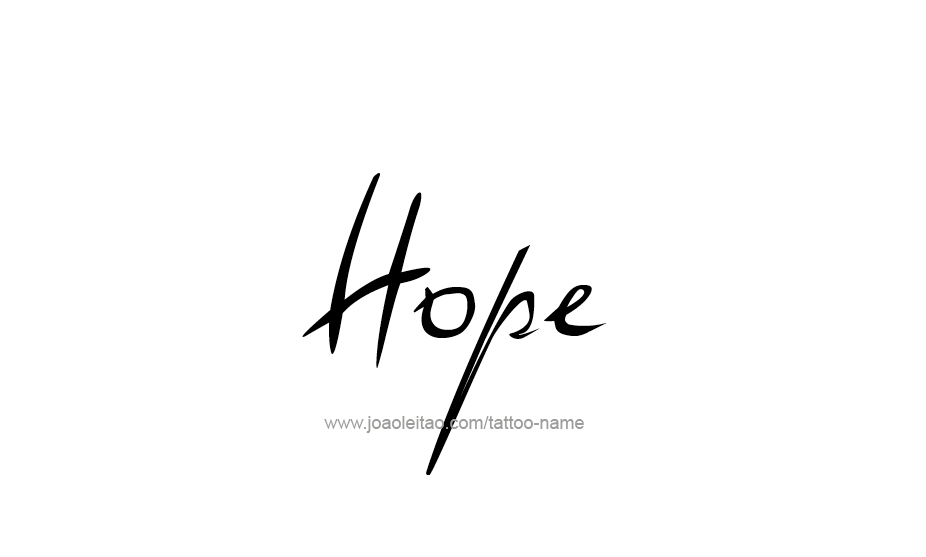 Tattoo Design Inspiration Name Hope   