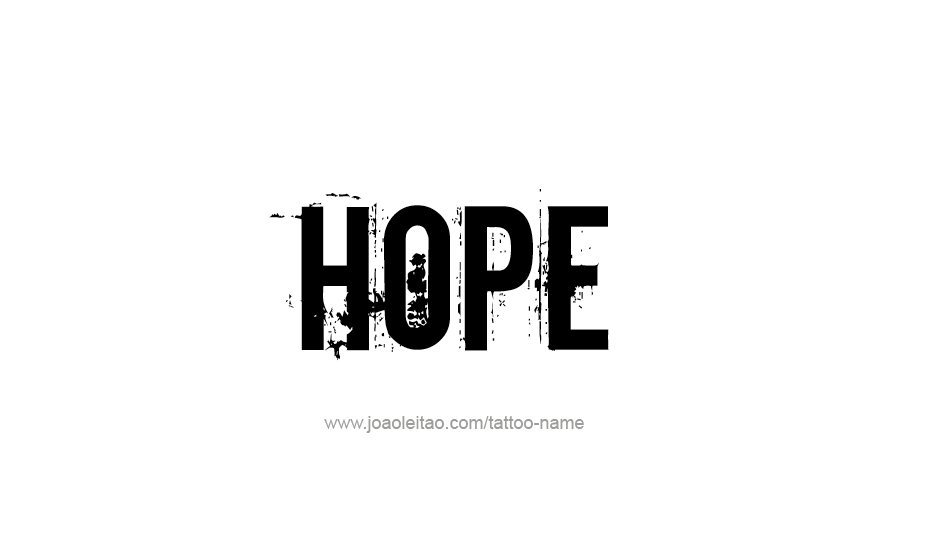 Tattoo Design Name Hope   