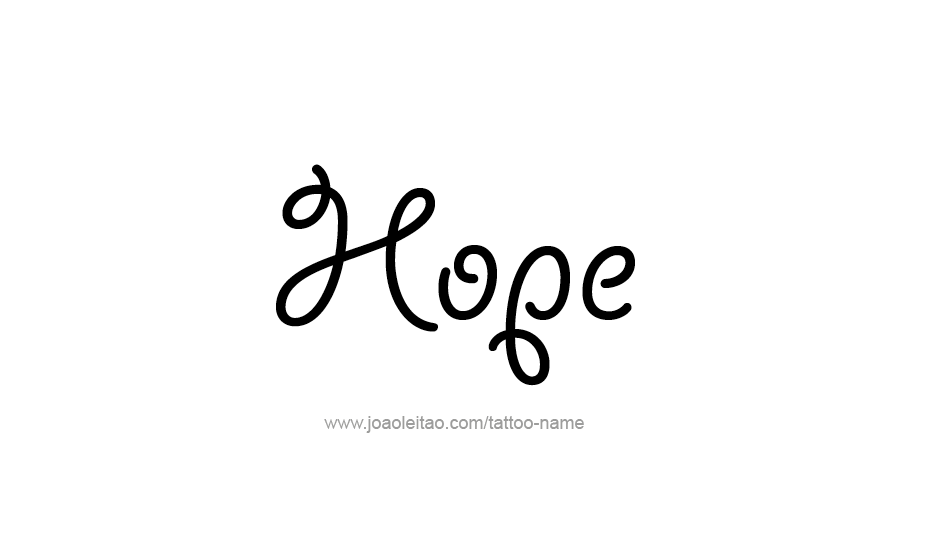 Tattoo Design Inspiration Name Hope   