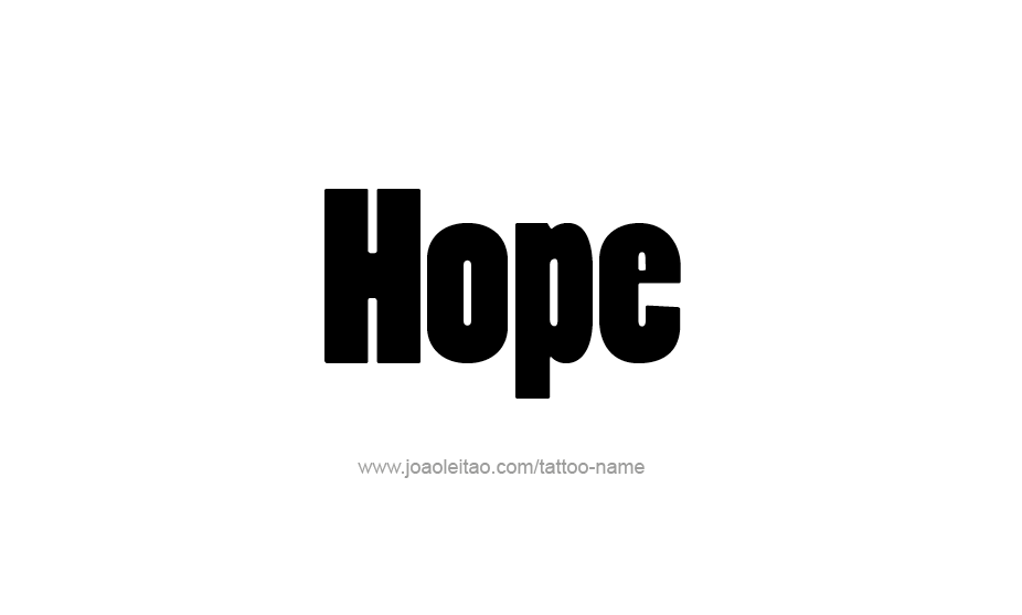 Tattoo Design Name Hope   