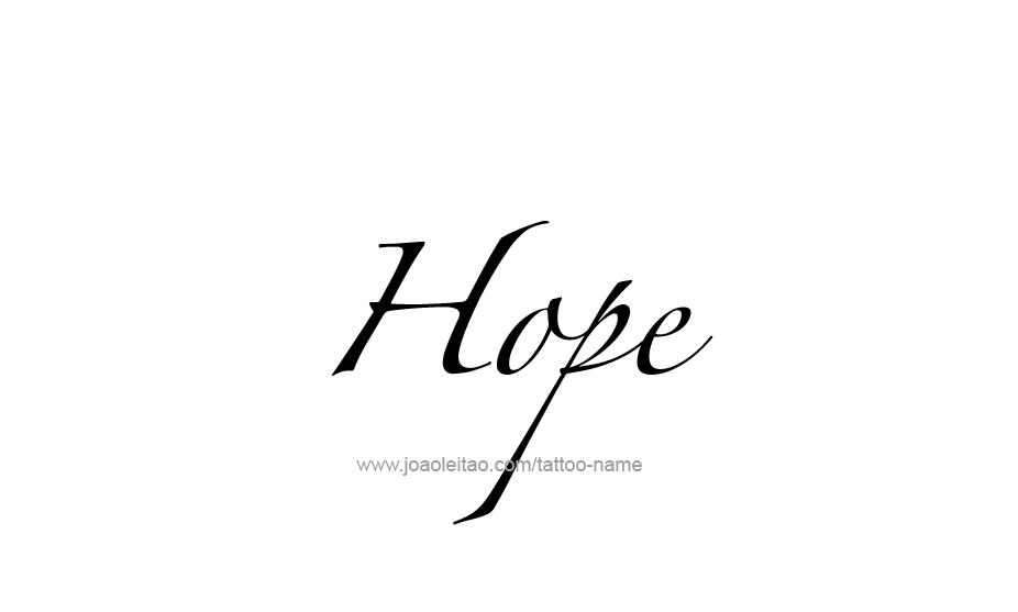 Tattoo Design Name Hope   