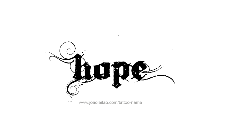 Tattoo Design Inspiration Name Hope   