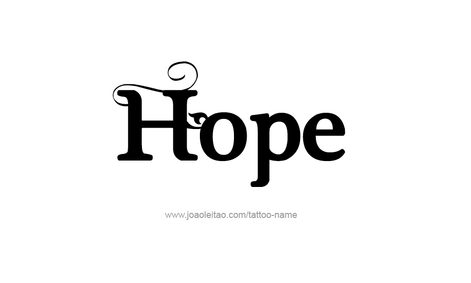 Tattoo Design Name Hope   