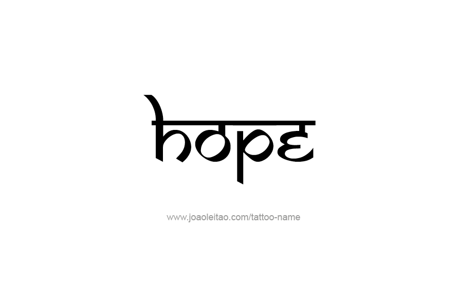 Tattoo Design Name Hope   