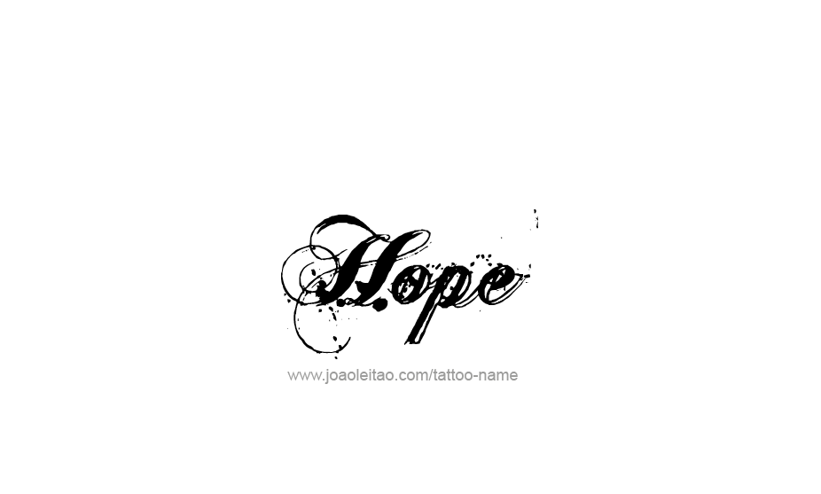 Tattoo Design Name Hope   