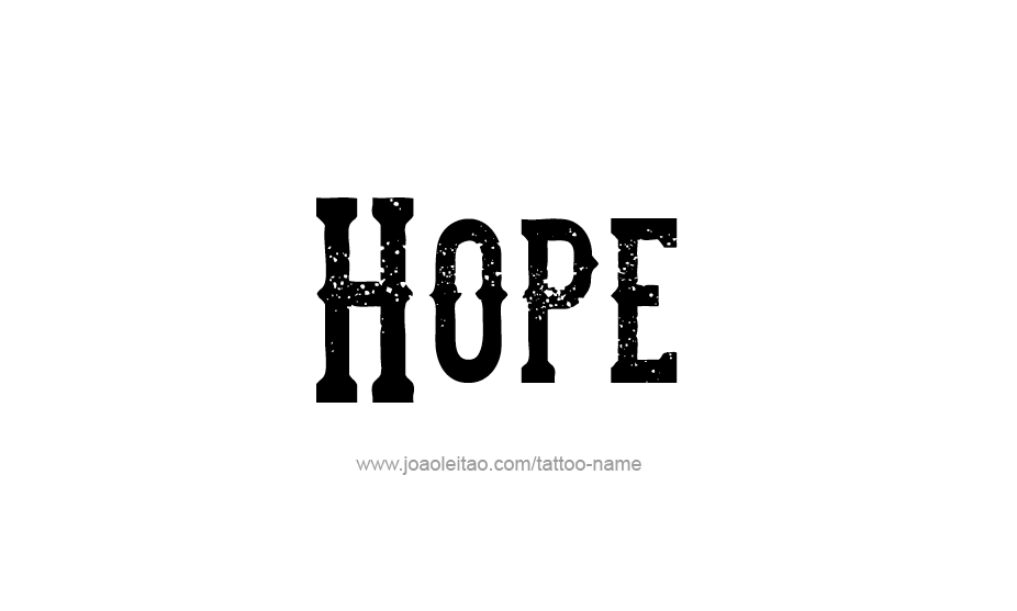 Tattoo Design Name Hope   