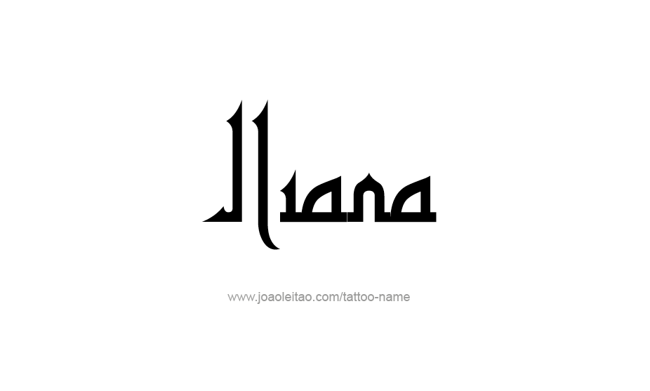 Tattoo Design Name Iliana   