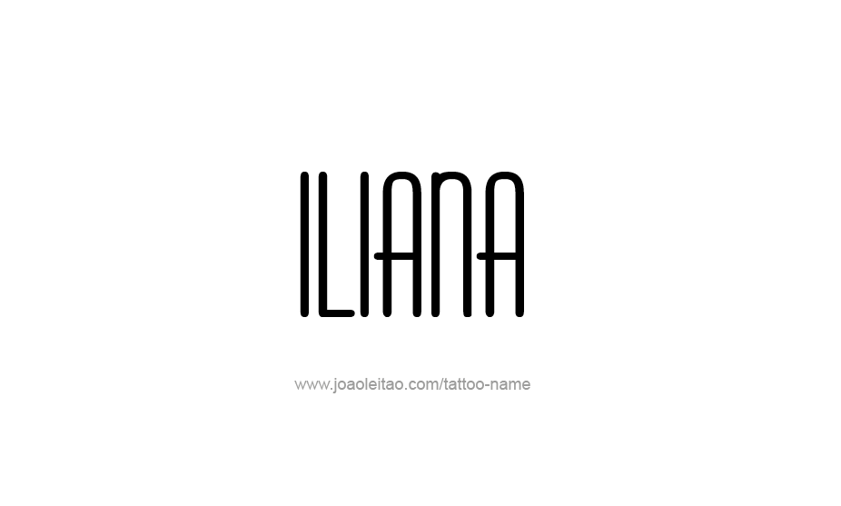 Tattoo Design Name Iliana   