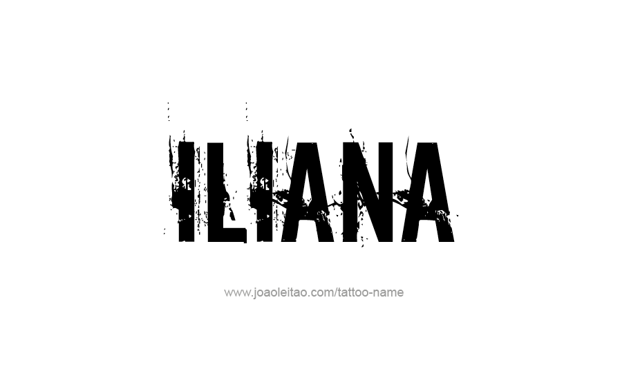 Tattoo Design Name Iliana   