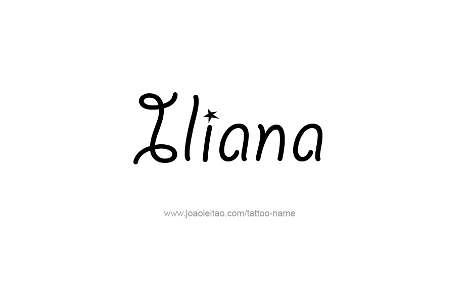 Tattoo Design Name Iliana   