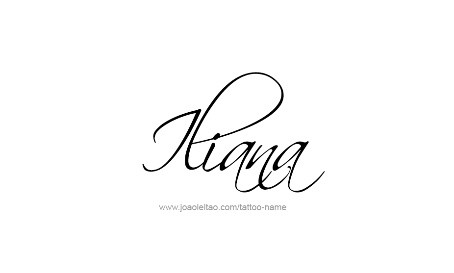 Tattoo Design Name Iliana   