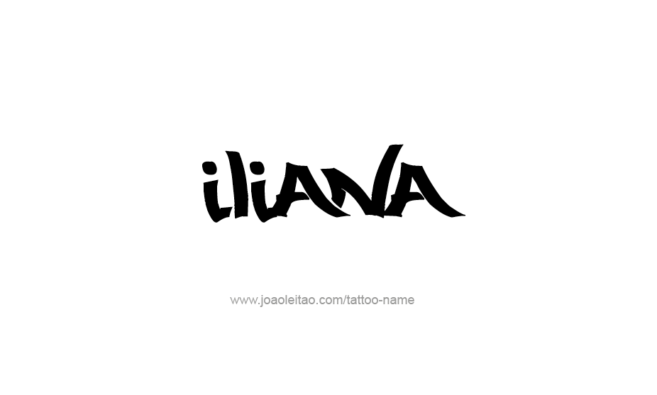 Tattoo Design Name Iliana   