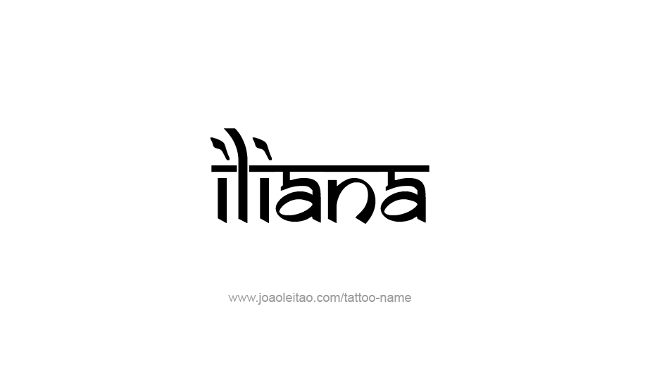 Tattoo Design Name Iliana   