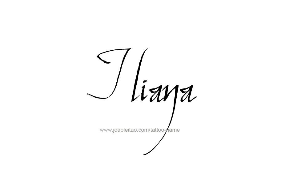 Tattoo Design Name Iliana   