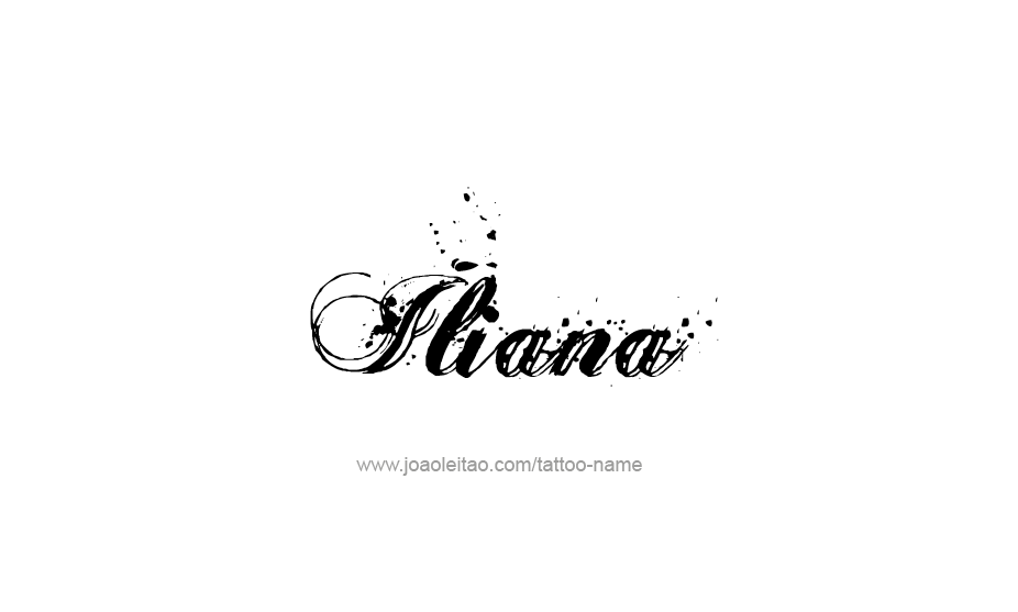 Tattoo Design Name Iliana   