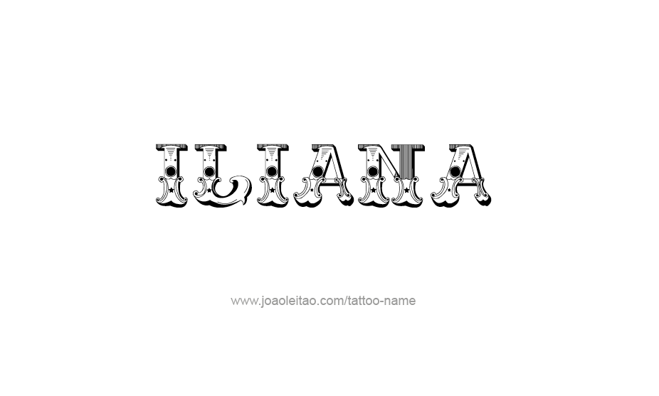 Tattoo Design Name Iliana   