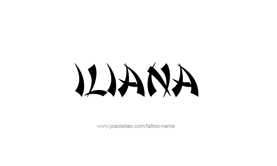 Tattoo Design Name Iliana   