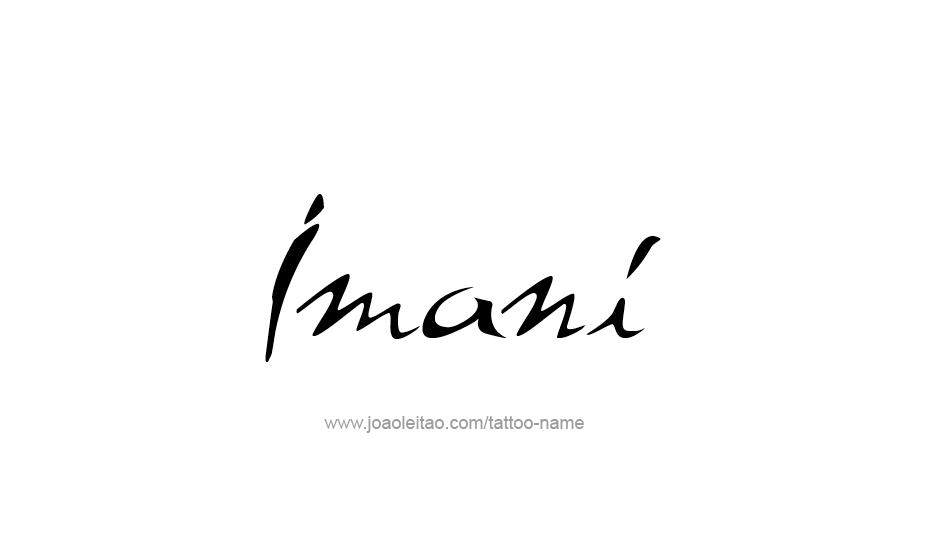 Tattoo Design Name Imani   